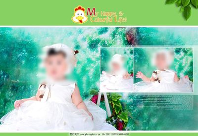 兒童相冊模版圖片